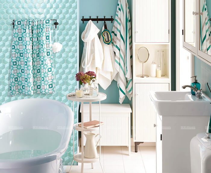 Your Bathroom Wants Something Fresh with Macaron 3d  cube mosaic tiles.jpg