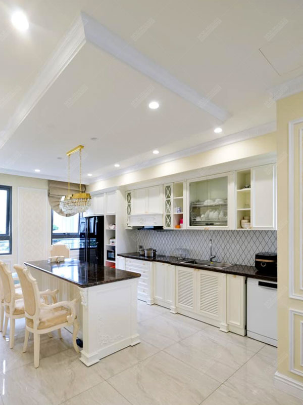 white kitchen tile