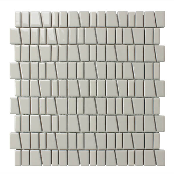 Homebase Porcelain Mosaic Tile Irregular Wall Tile For Living Room