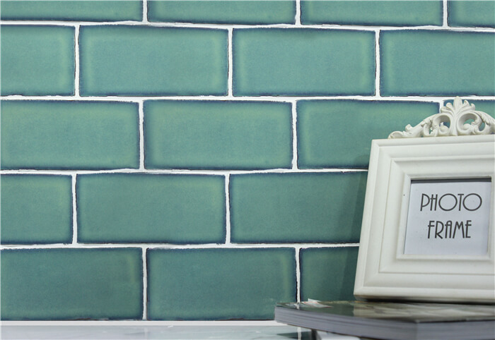 green natural wavy edge tile cupboard backsplash decoration.jpg