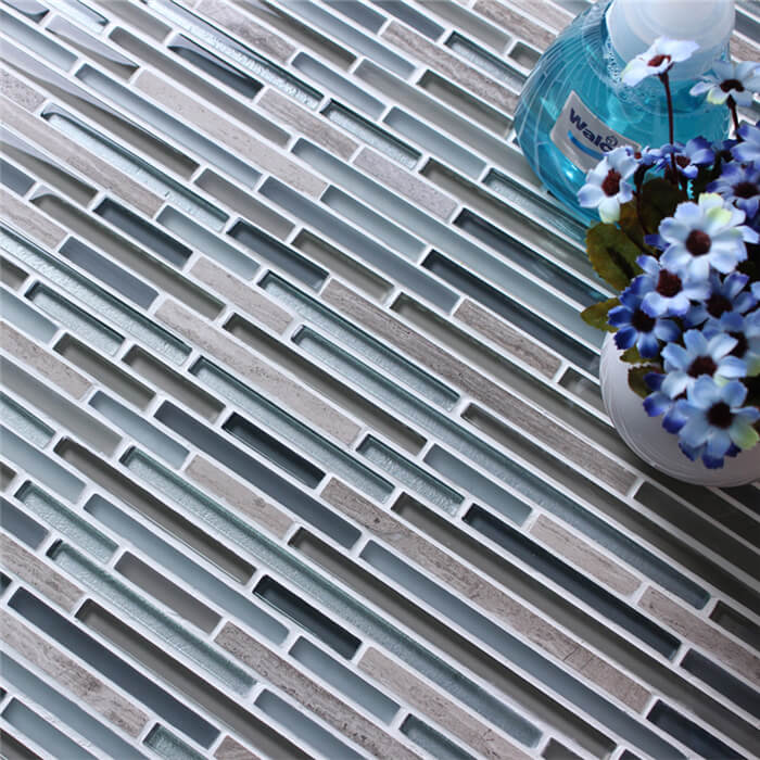 material blended long mosaic tile strips for decorative use.jpg