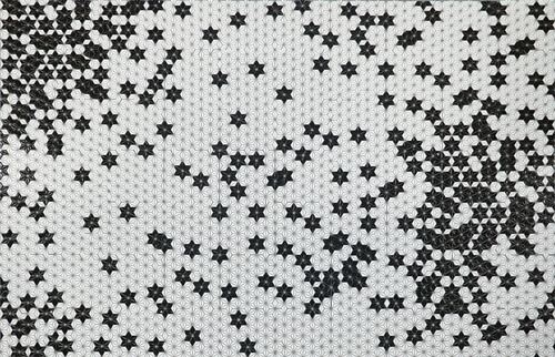 black white little star ceramic mosaic tile art.jpg