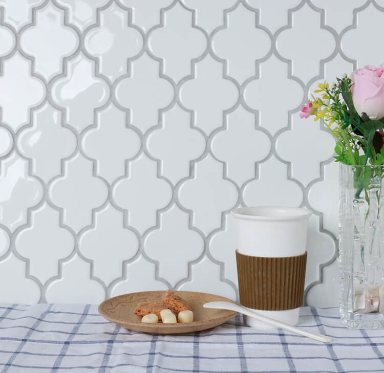 white arabesque mosaic backsplash tile.jpg