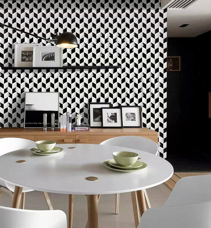 black and white rhombus feature wall.jpg
