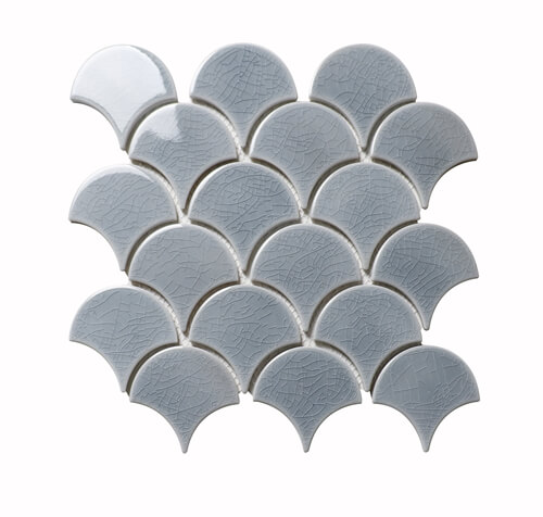 delicate grey color moroccan fan shape tile.jpg