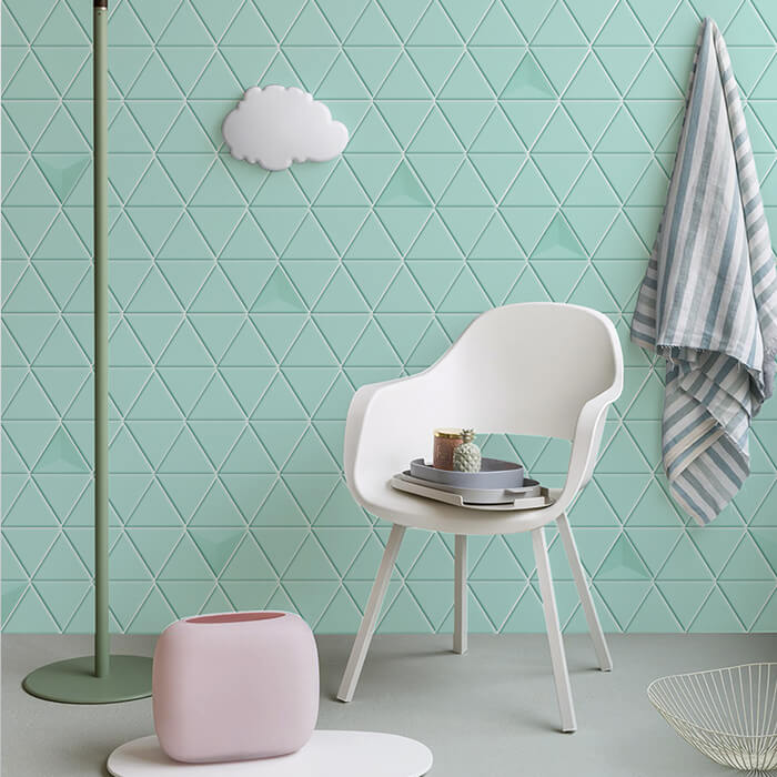 mint green triangle design wall.jpg