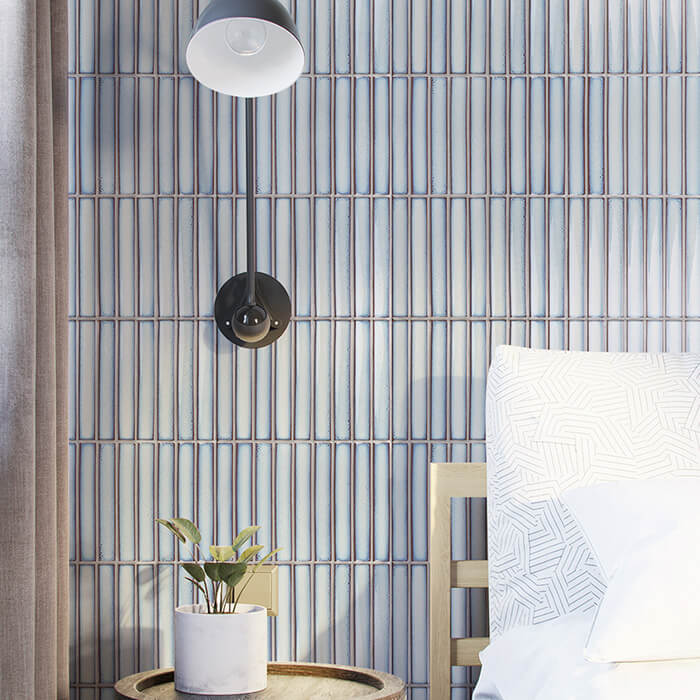 light blue strip tile mosaic bedroom wall.jpg