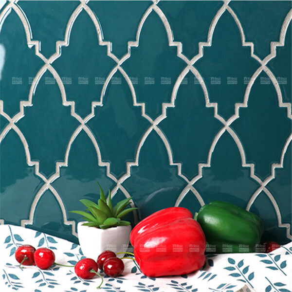 kitchen backsplash irregular shape mosaic tiles