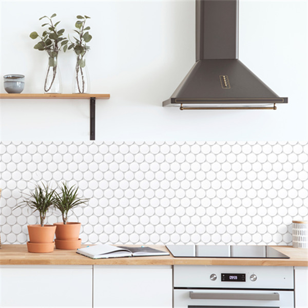 cookies circle ceramic mosaic use as kitchen backsplash