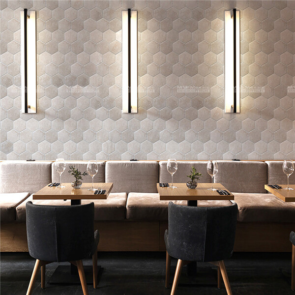 restaurant porcelain mosaic tile used on background wall