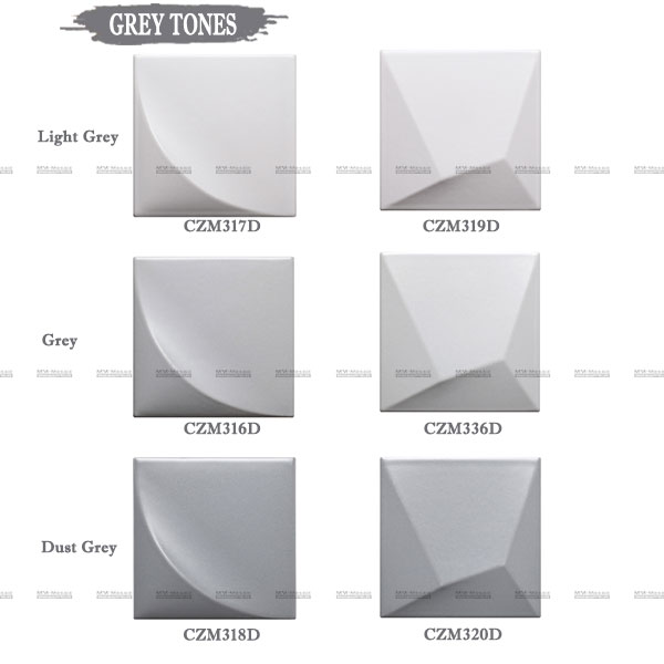 grey tones tiles optional colors
