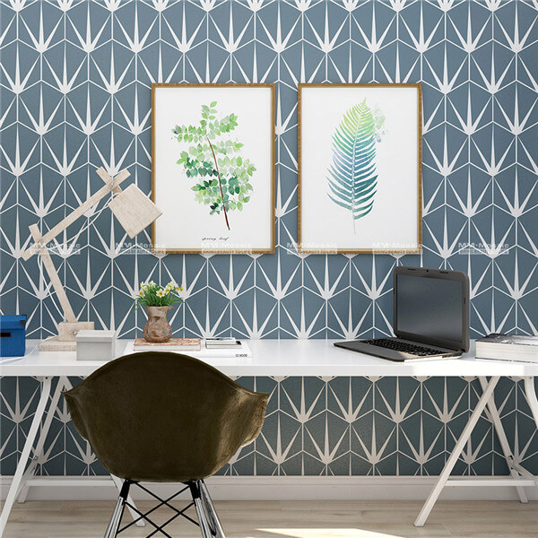 mosaic hexagon tile used as wall