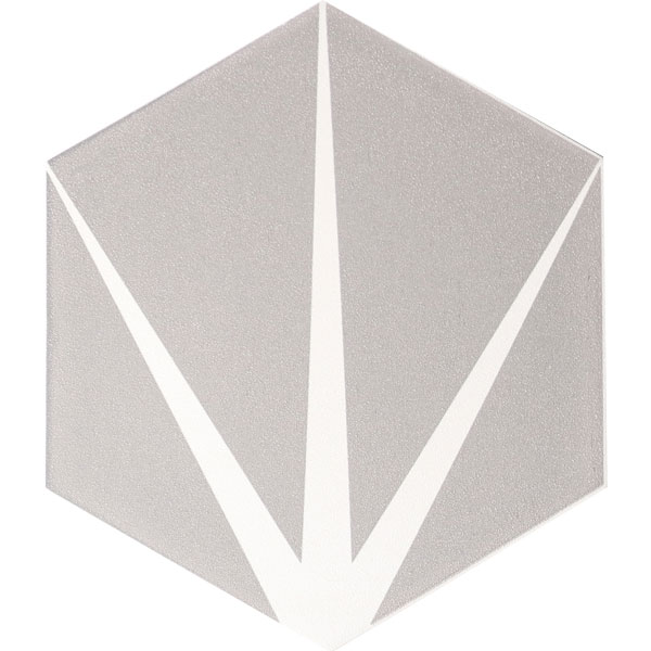 Candy glaze hexagon tile Grey