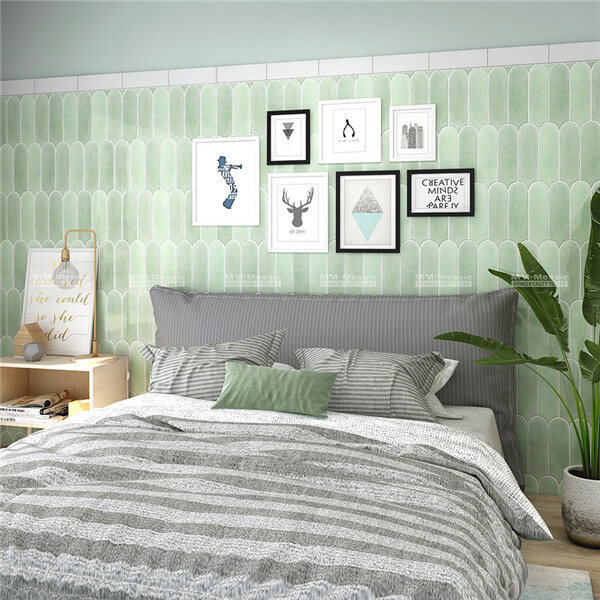 olive green bedroom tile