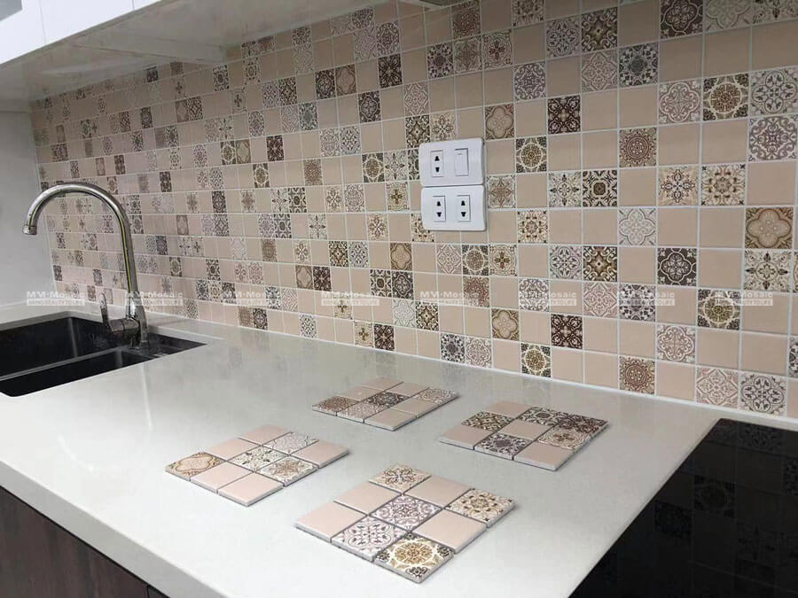 the project of backsplash tile