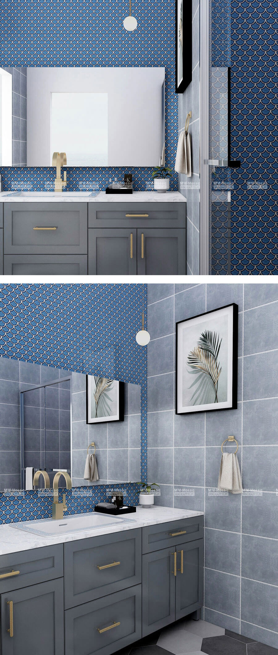 blue bathroom wall tiles