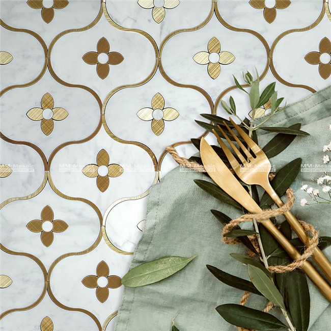 Luxury water jet mosaic marble tile flower design ZOD4005 (1).jpg