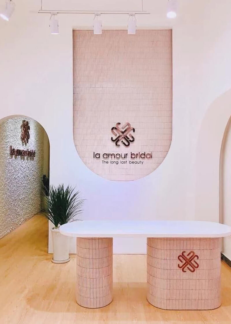 Interior Design Store With Pink Mosaic