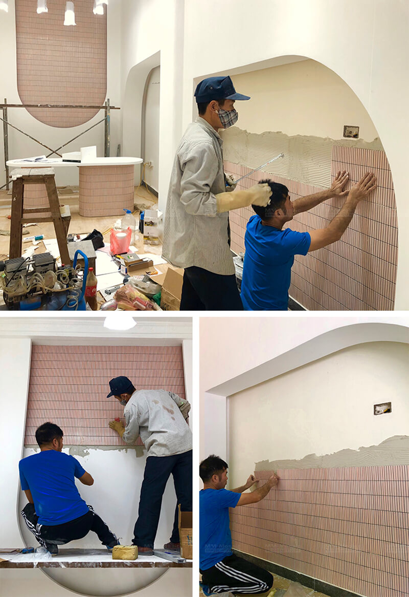 Mosaic Tile Installation Process