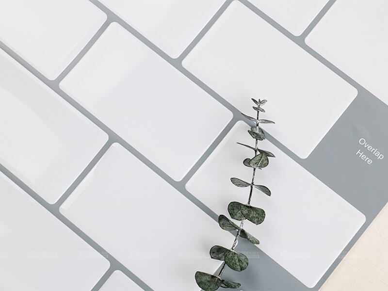 white self adhesive subway tiles