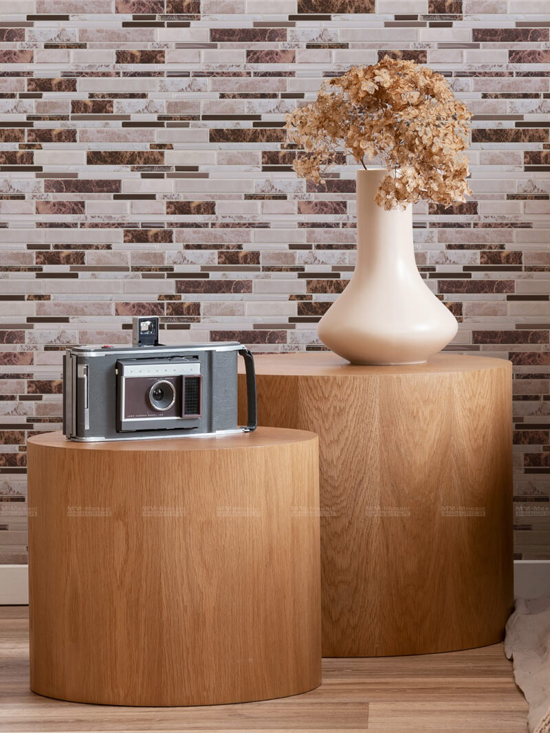 marble pettern peel and stick wall tiles