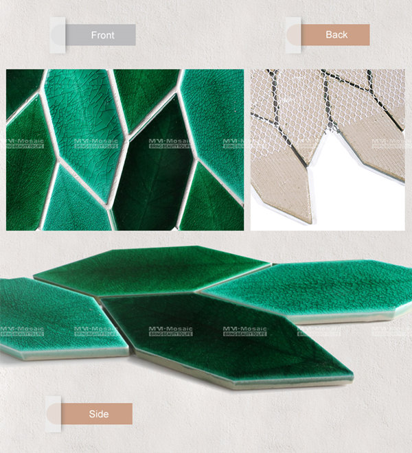 leaf shape ceramic mosaic tile green ZBC5001.jpg