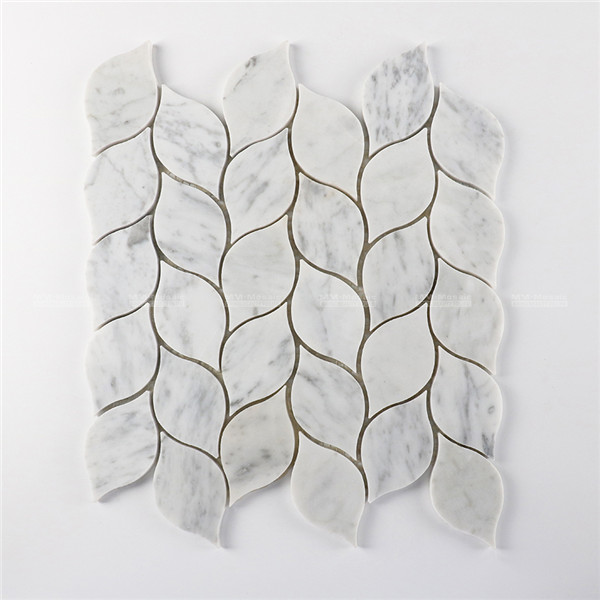 leaf marble mosaic tiles sheets for sale ZOE5901.jpg