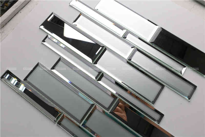 mirror silver crystal glass mosaic