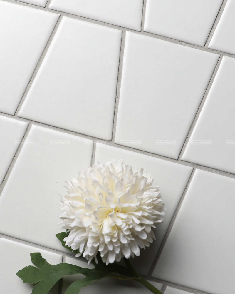 white glazed tiles