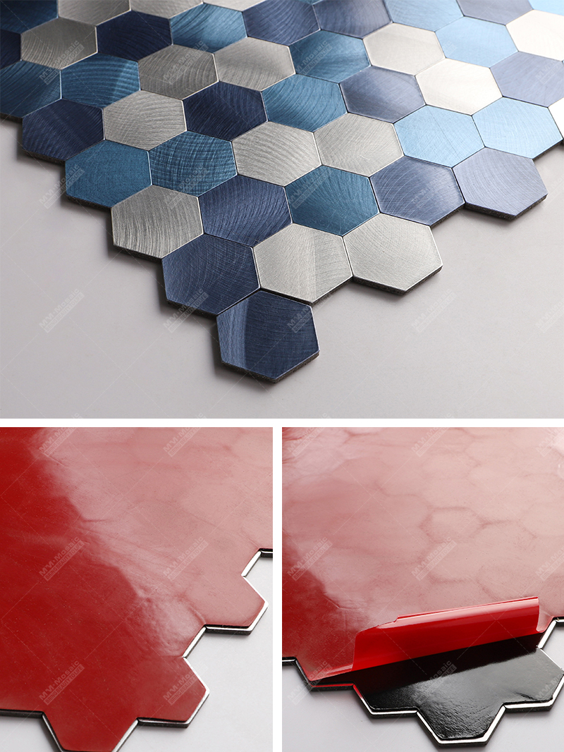 beautiful self adhesive hexagon tile