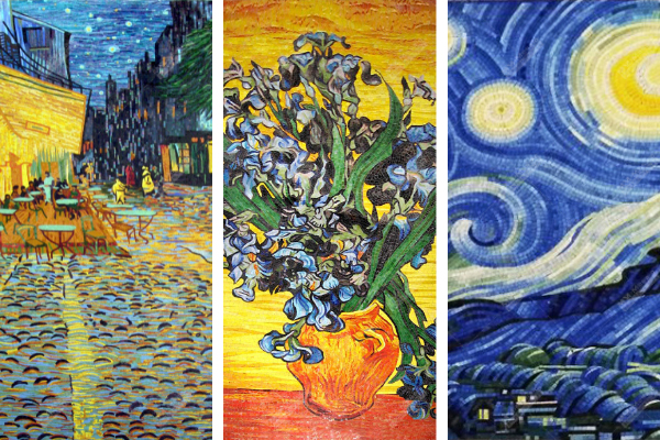 famous painting handmade mosaic art