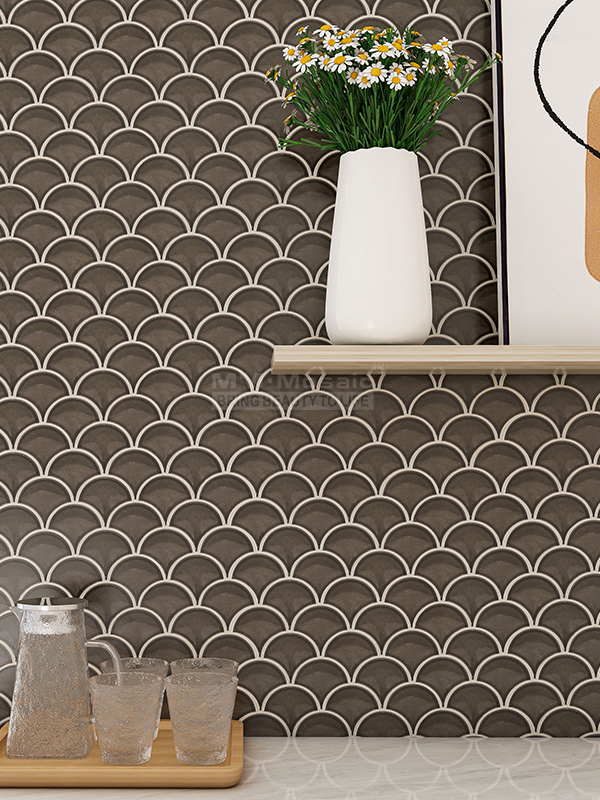 fish scale tile walls