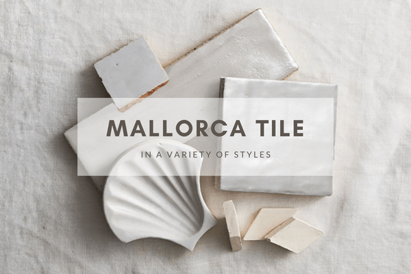 Mallorca tile in pearl white color