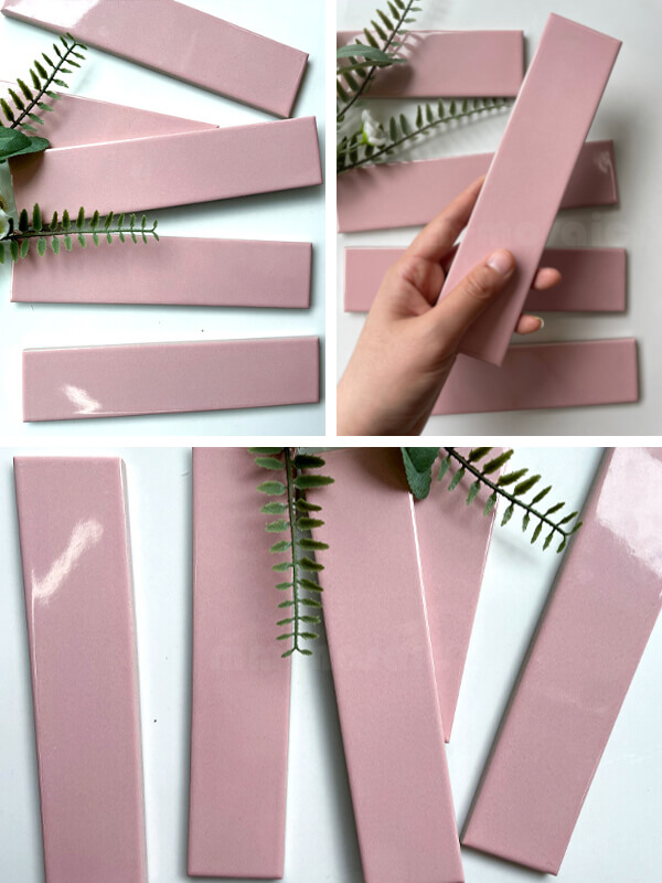 pink subway tile