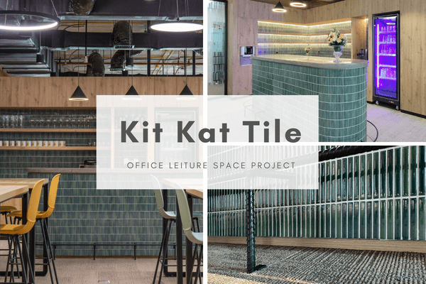 kit kat tile for office leisure space remodel
