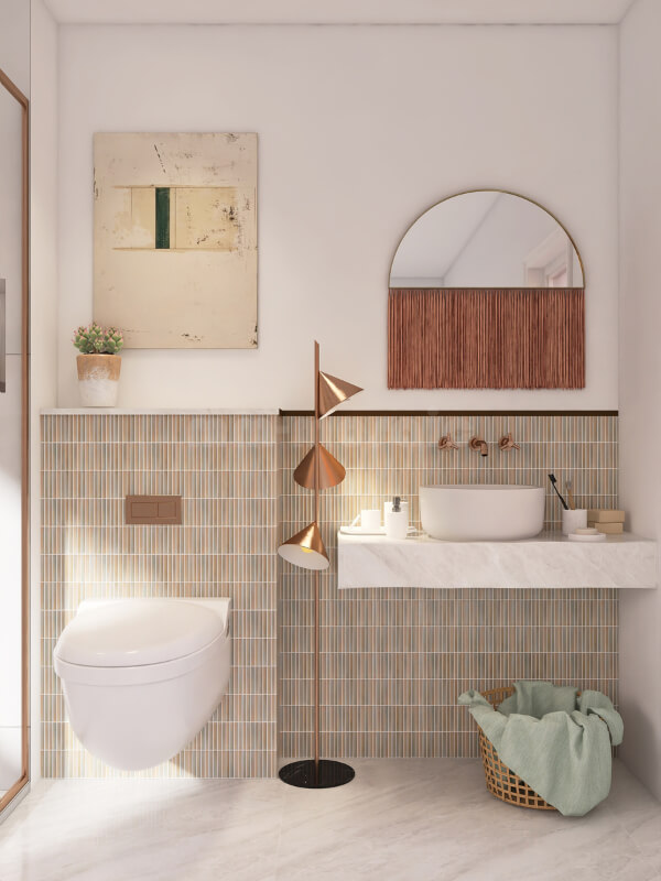 aloof gray color glazed porcelain kit kat tiles for bathroom wall decor