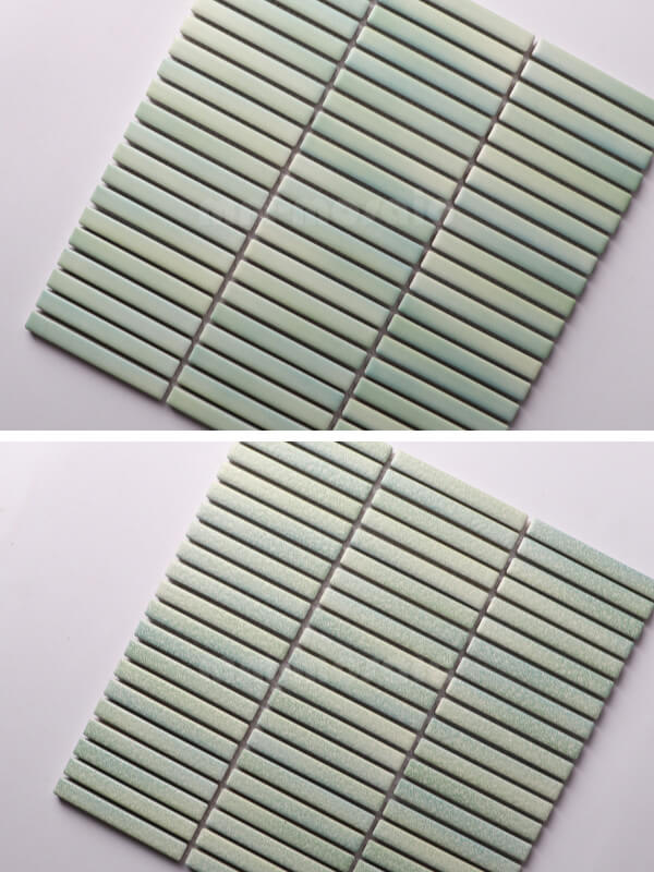 12x92mm mint color glazed porcelain kit kat tiles