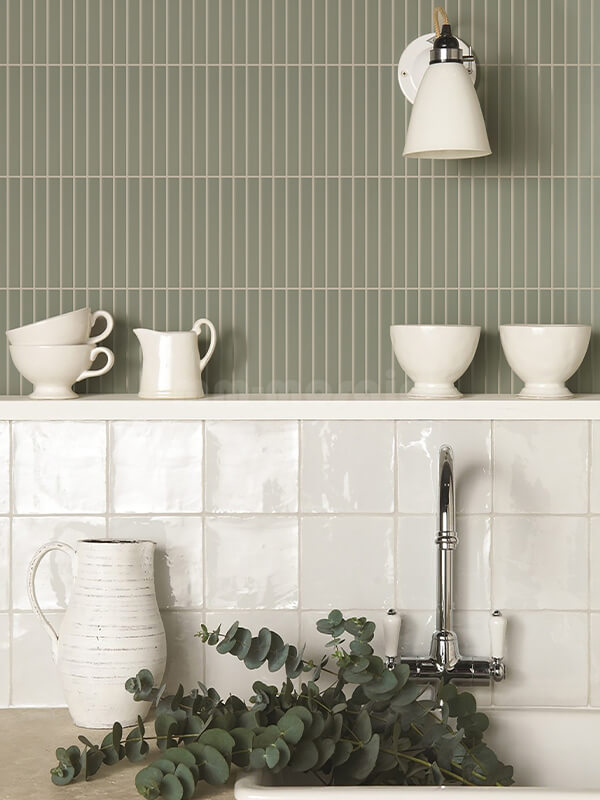 handmade tiles backsplash