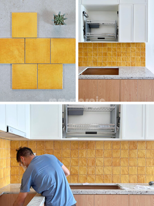 subway tiles splashback