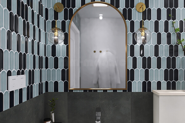 5-2 mixed color feather mosaic tile as bathroom wall.jpg