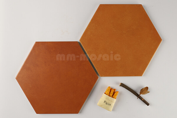 200x230mm inkjet printed porcelain hexagon terracotta tiles