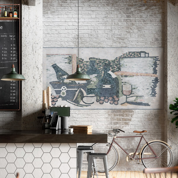 Gabinete KZO026SKS del vino, azulejo de la cocina mosaico mural