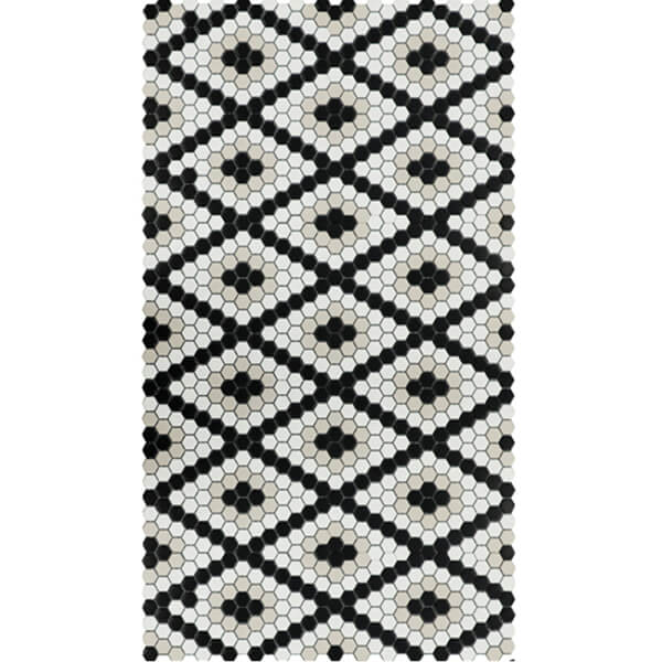 Rhombus Geometry Ceramic Mosaic Art Design Tile for Wall Background