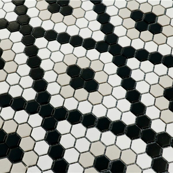 Rhombus Geometry Ceramic Mosaic Art Design Tile for Wall Background