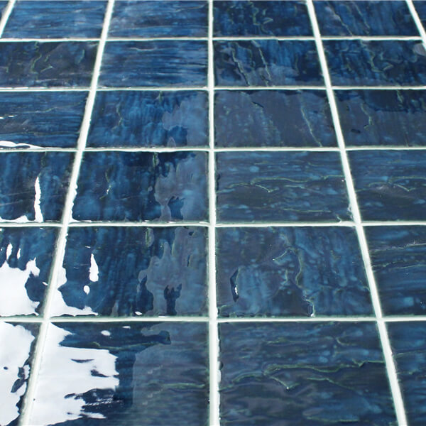NonSlip Yale Blue Mosaic Pool Tile for Sale