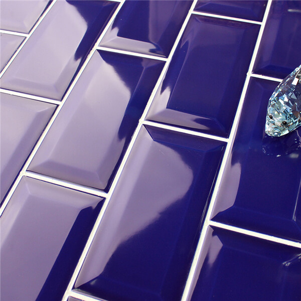 Wholesale 3''x6'' Cobalt Blue Mosaic Subway Tile for Kitchen Backsplash