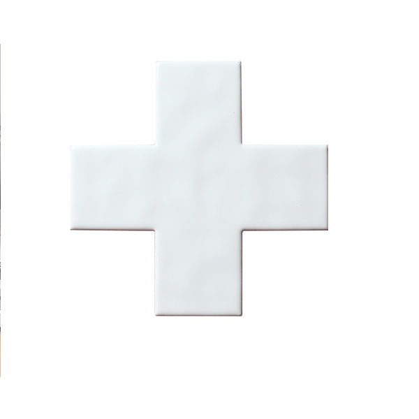 Cross Design Black White Porcelain Mosaic Tile Wholesale