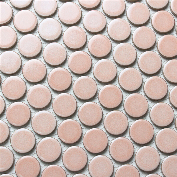 Photo inspiration: Gallery Detail: 28Mm Pink Penny Round Mosaic Tile Circle Wall Tile For