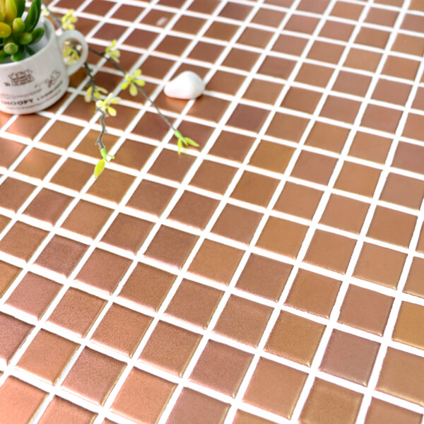 Mosaico Rosa Rose CIM908JY, embaldosa el mosaico, azulejos de mosaico metálicos ...