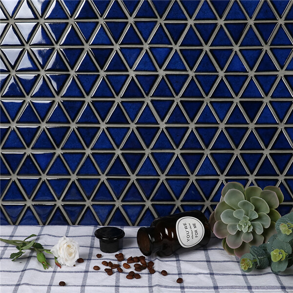 Blue Triangle Mosaic Wall Tiles Several Sizes Available 